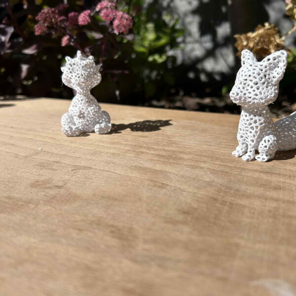 Mini dino of vosje
