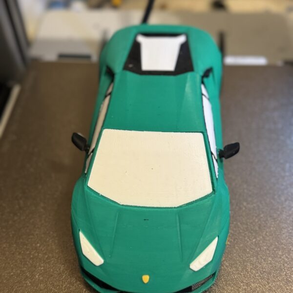 Groene lamborgini