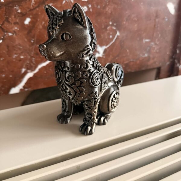 Shiba inu met patroon
