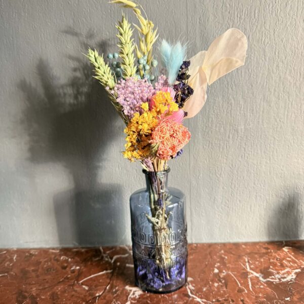 Vaasje met 7 soorten droogbloemen